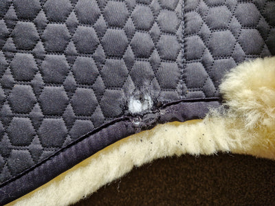 EA Mattes CLEARANCE correction half pad - slightly damaged - sheepskin dressage cut