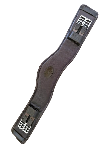 Bliss of London anatomic dressage girth CLEARANCE - EX-DEMO brown, 30"