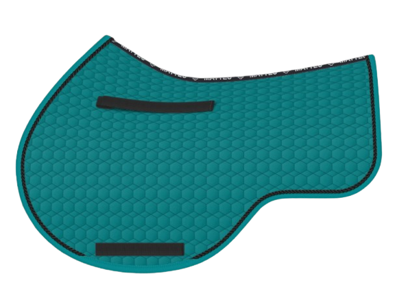 EA Mattes in Australia - Eurofit showjump saddle pad/cloth - petrol teal with black piping