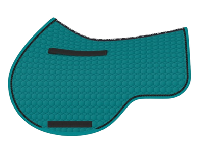 EA Mattes in Australia - Eurofit showjump saddle pad/cloth - petrol teal with black piping