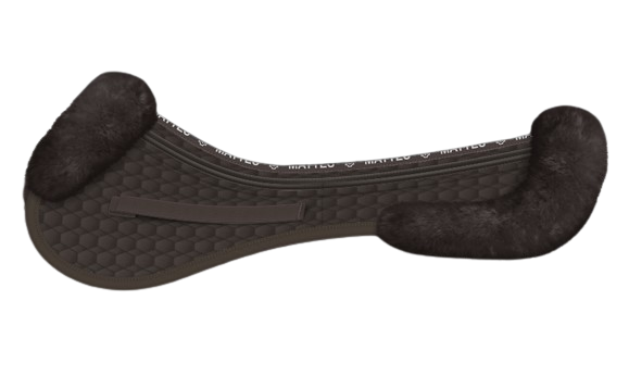 EA Mattes CLEARANCE correction half pad - sheepskin show jump cut