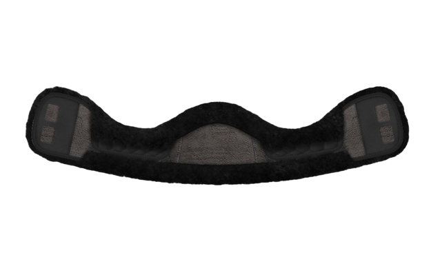 EA Mattes Australia crescent short sheepskin girth cover - black 