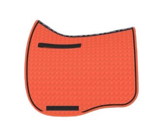 EA Mattes Eurofit dressage saddle pad/cloth - orange with black piping