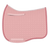 EA Mattes Eurofit dressage saddle pad/cloth - blush pink with raspberry dark pink piping