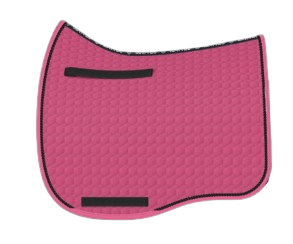 EA Mattes Eurofit dressage saddle pad/cloth - orchid pink with black piping