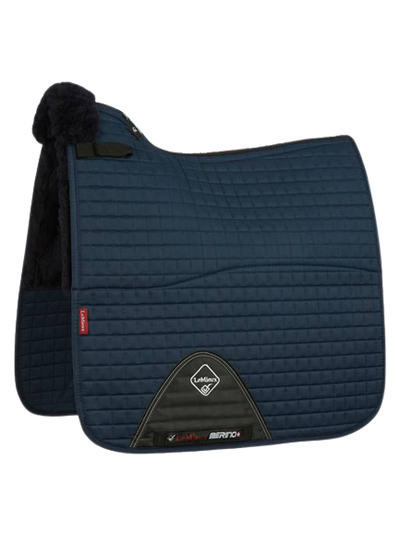 LeMieux Merino sheepskin half lined dressage saddle pad