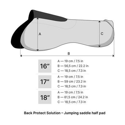 Winderen Saddle Half Pad - Jump Style