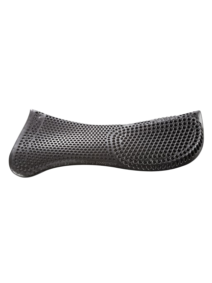 Acavallo shaped non slip gel pad with rear riser - black