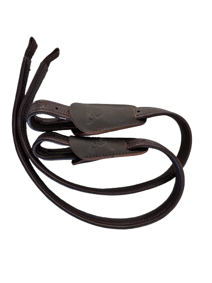 Bliss of London mono dressage stirrup leathers - cocoa-brown