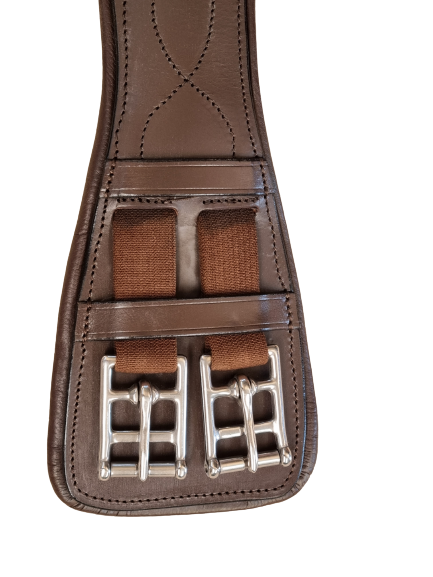 Cavaletti 18" brown leather dressage girth  CLEARANCE