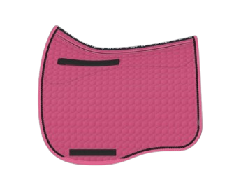 EA Mattes in Australia - Eurofit dressage correction saddle pad/cloth with pockets and shims - orchid pink with black piping