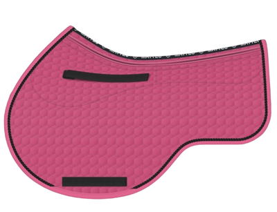 EA Mattes in Australia Eurofit showjump correction saddle pad/cloth with pockets and shims - orchid pink with black binding