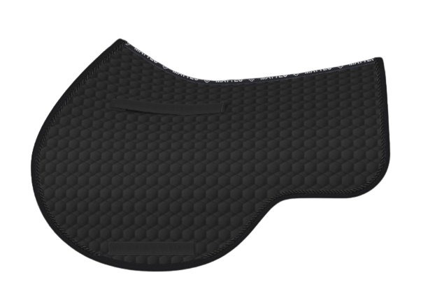 EA Mattes in Australia - Eurofit showjump saddle pad/cloth - black with black piping