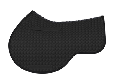 EA Mattes in Australia - Eurofit showjump saddle pad/cloth - black with black piping