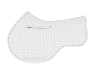 EA Mattes in Australia - Eurofit showjump saddle pad/cloth - white with white piping