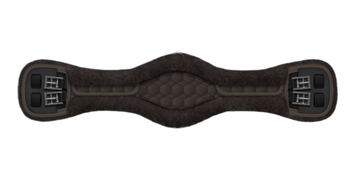 EA Mattes Australia anatomic short sheepskin girth quilt base - brown