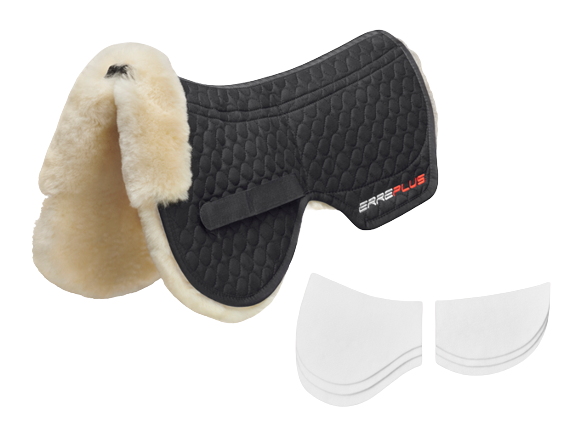 Erreplus half pad with correction pockets and shims and sheepskin panels