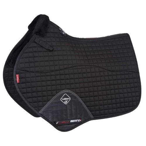 LeMieux Merino sheepskin half lined show jump saddle pad