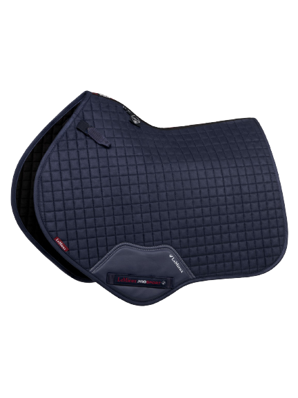 LeMieux suede close contact jump saddle pad-cloth - navy