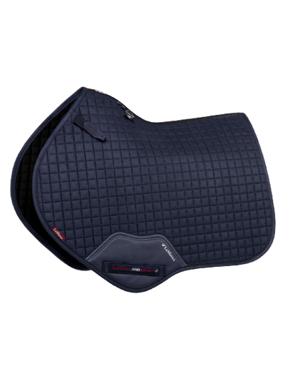 LeMieux suede close contact jump saddle pad-cloth - navy