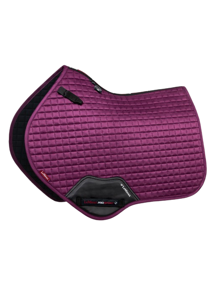 LeMieux suede close contact jump saddle pad-cloth - plum