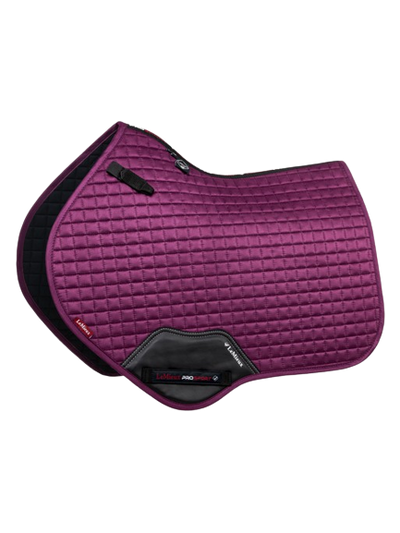 LeMieux suede close contact jump saddle pad-cloth - plum