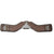 Total Saddle Fit Stretchtec shoulder relief english dressage girth with leather liner - brown full length