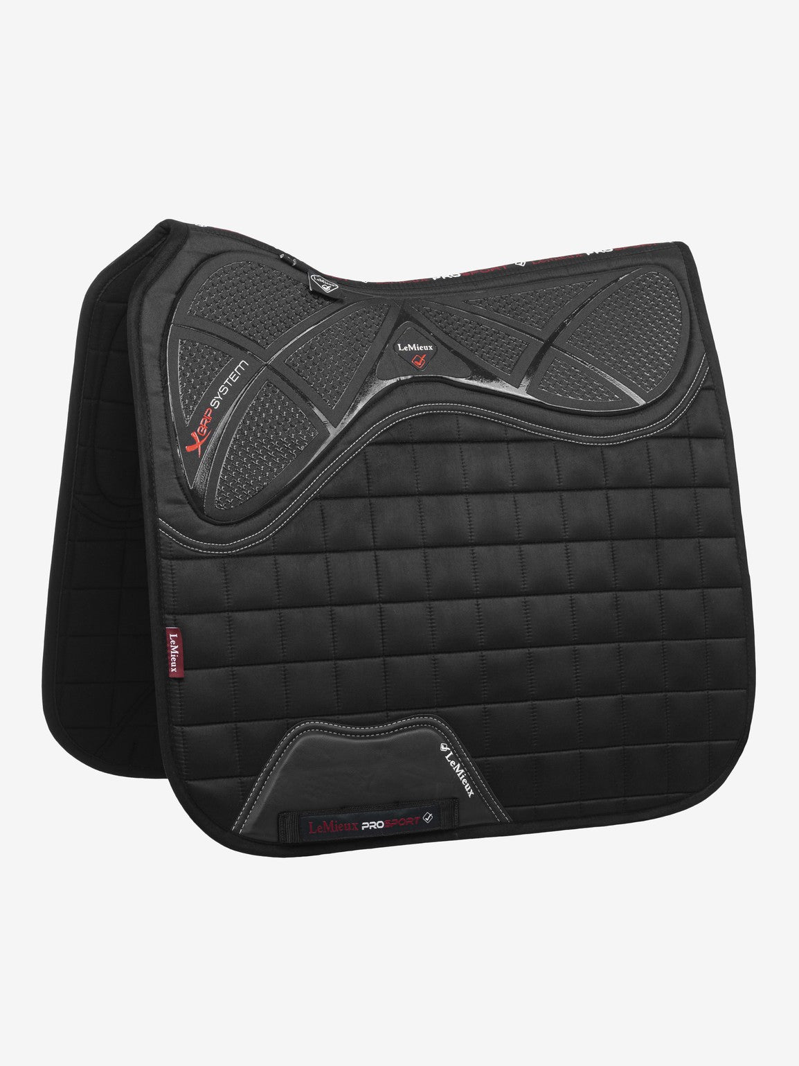 LeMieux Xgrip single sided silicone dressage saddle pad - black